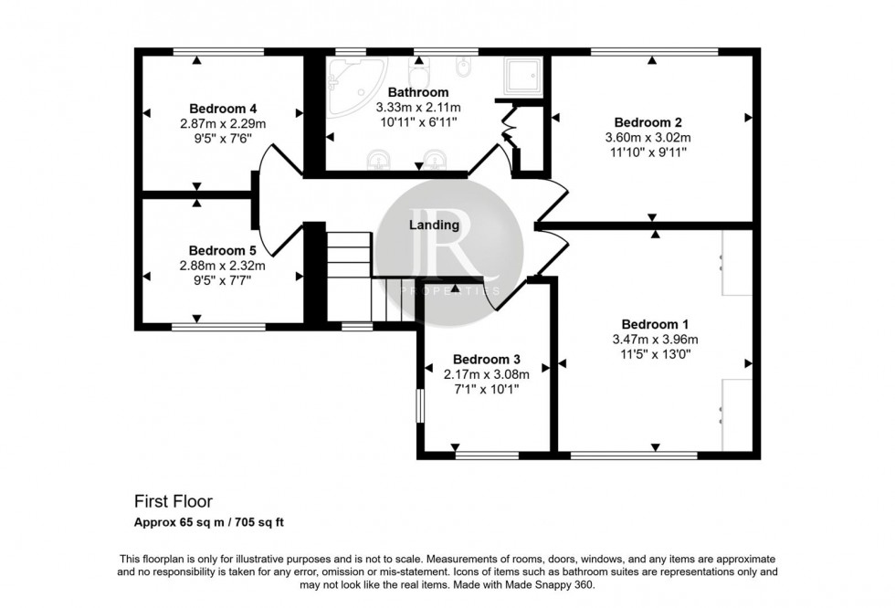Floorplan for East Butts Road, Etching Hill