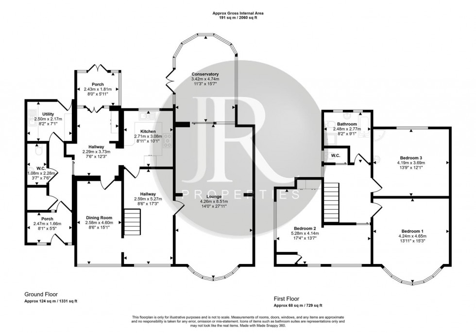 Floorplan for Cutty Sark, Wolseley Road, Rugeley