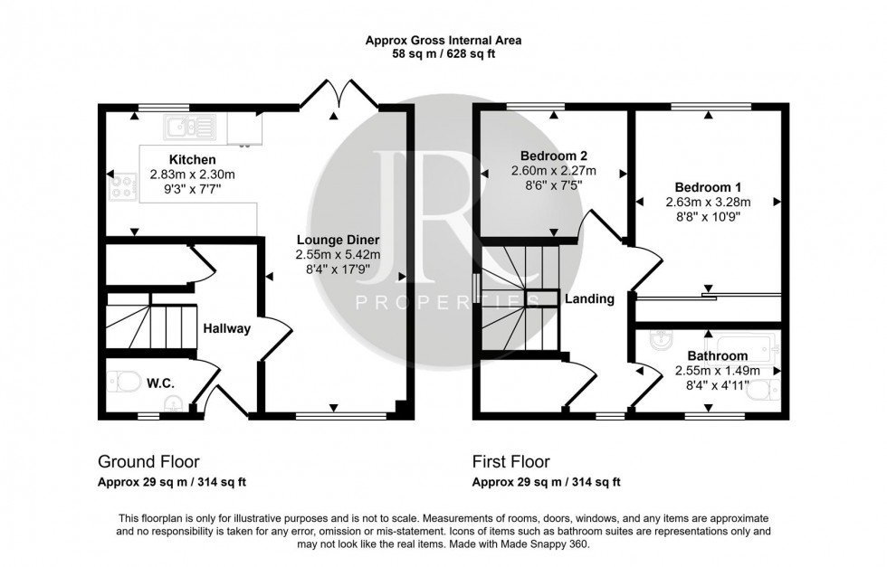Floorplan for Buttermere Close, Cannock