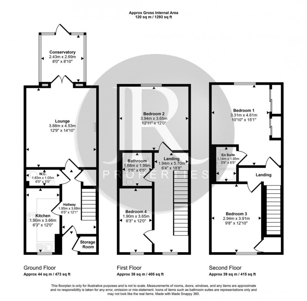 Floorplan for Richardson Way, Rugeley