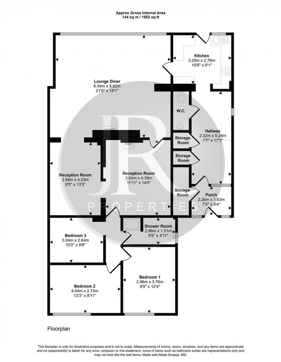 Floorplan for Lichfield Road, Armitage, Rugeley